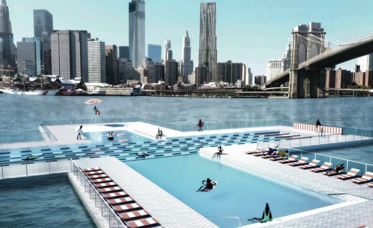 floating pool in the East River